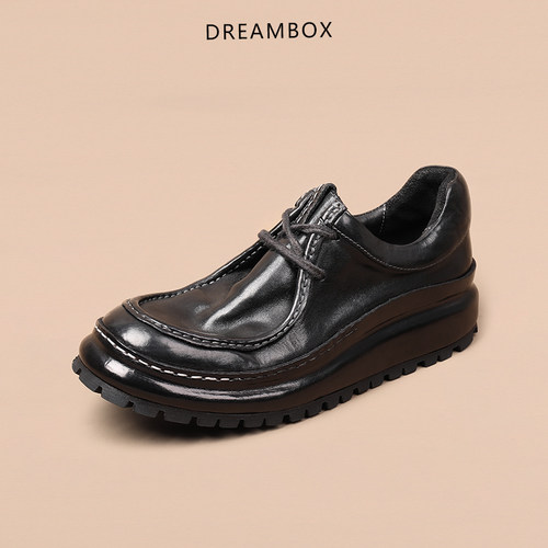 高级感英伦商务马皮休闲皮鞋