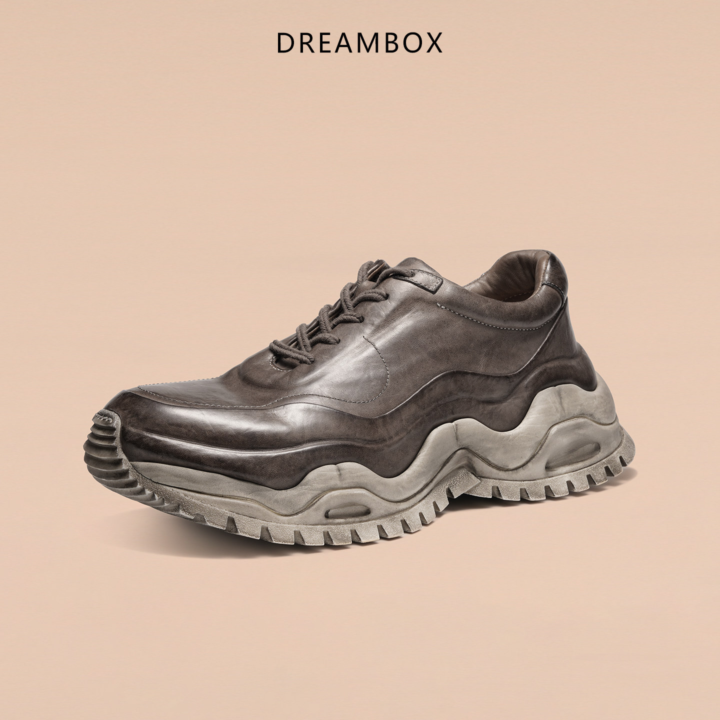 dreambox男士新款厚底增高老爹鞋图片