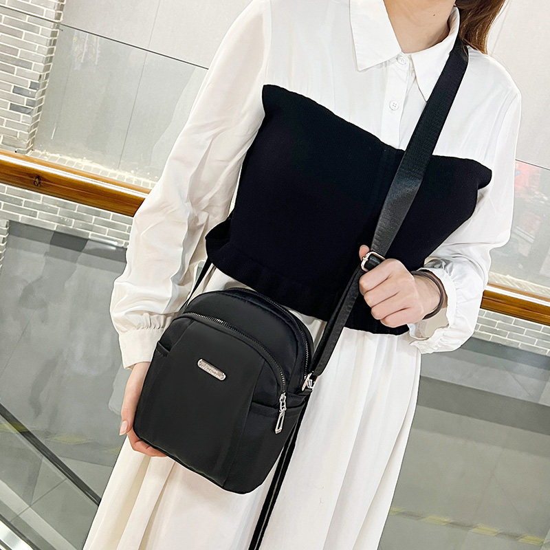 2025新款斜挎包防水牛津布单肩包多层拉链零钱钥匙手机包尼龙女包,箱包皮具/热销女包/男包,小方包,淘宝优惠券,粉丝福利购,淘宝优惠卷