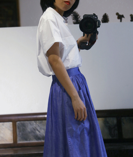 应冲尽冲吧!葫芦花里提取的蓝 是大自然的感觉 进口面料三件套