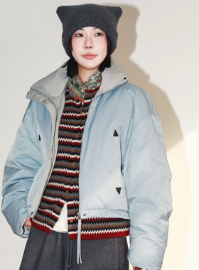 PENNYPENG晴空暖岛秋冬新款宽松百搭时尚90绒鹅绒服羽绒服短外套