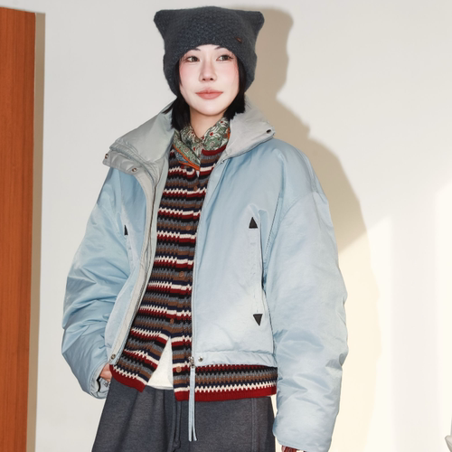 百搭时尚90绒鹅绒服短外套