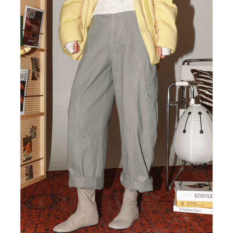 舒适抓绒通勤百搭休闲工装裤