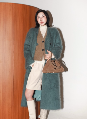 【长兔绒大衣】PENNYPENG心动指令冬季保暖清冷高级感外套大衣