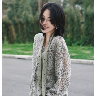 蕾丝开衫 PENNYPENG 繁花系列2026年新款 黑标系列P家经典 繁花织梦