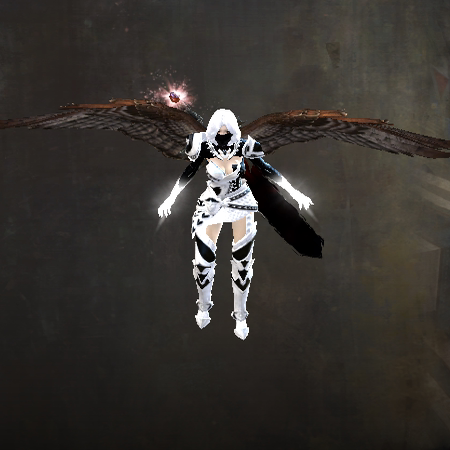 激战2鹰翼滑翔翼组合商城道具黑狮宝石含wegame