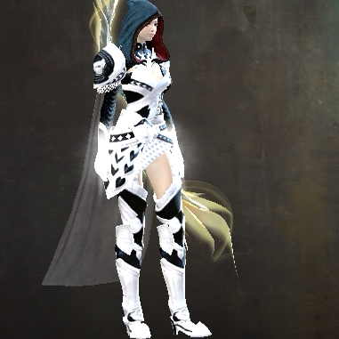 激战2工匠查拉的斗篷和帽兜套装商城道具黑狮宝石含wegame