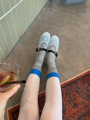 欧货2026春季新款个性拼色薄款中筒袜女洋气网红堆堆袜潮坑条