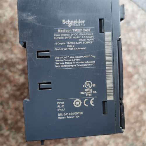 请询价；施耐德PLC模块TM221C40T二手拆机需要私聊功能包好不