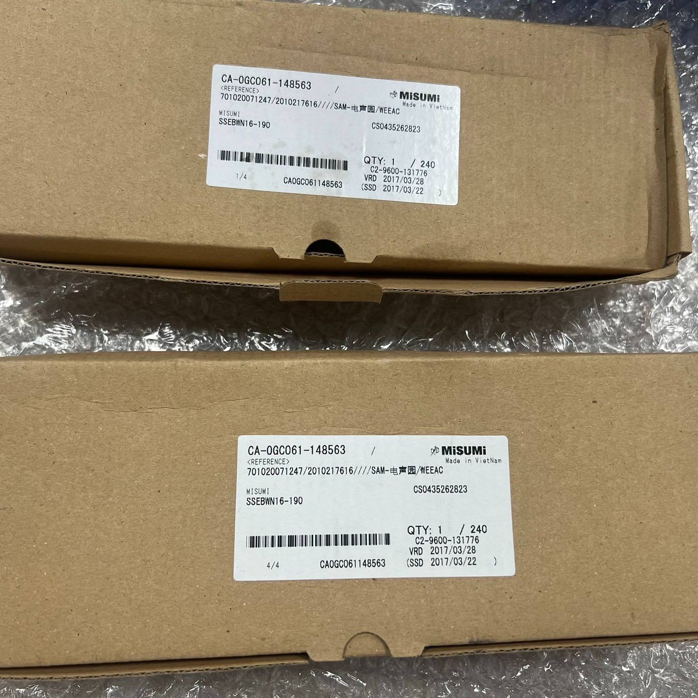 请询价-正品米思米/MISUMI SSEBWN16-190 直线导轨