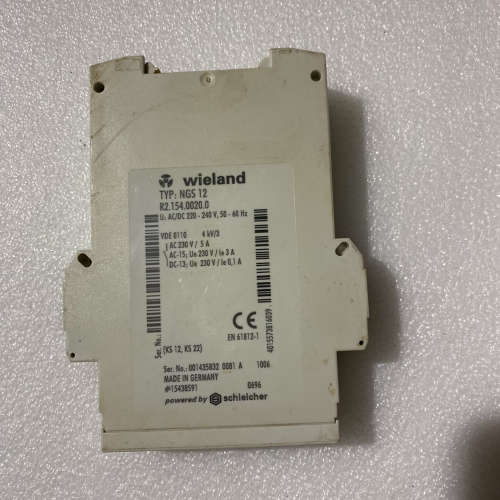 请询价；wieIand继电器NGS12二手拆机