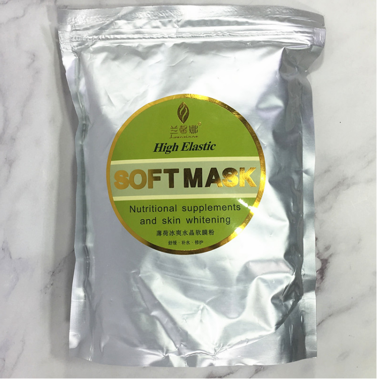 兰馨娜薄荷冰爽水晶软膜粉1000g 控油祛痘面膜粉去痘印水晶膜