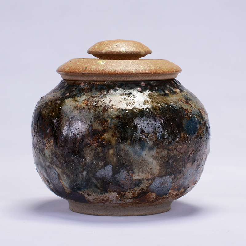 台湾岩矿壶吴丽娇手工老岩泥非陶作坊普洱茶仓茶叶罐