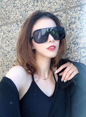 素颜个性黑色圆脸树脂大框简约