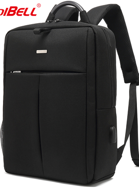 CoolBell电脑双肩背包15.6寸商务学生休闲背包高端礼品电脑背包黑