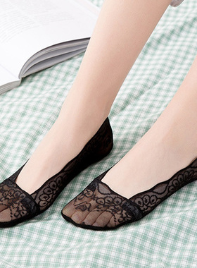 大码船袜女夏薄款纯棉浅口加大码40大脚船袜女39-42夏季隐形袜底