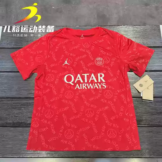 Authentic Nike Jordan Men's Paris Saint-Germain Sports Training Quick-Drying Football T-Shirt Hj2987-659