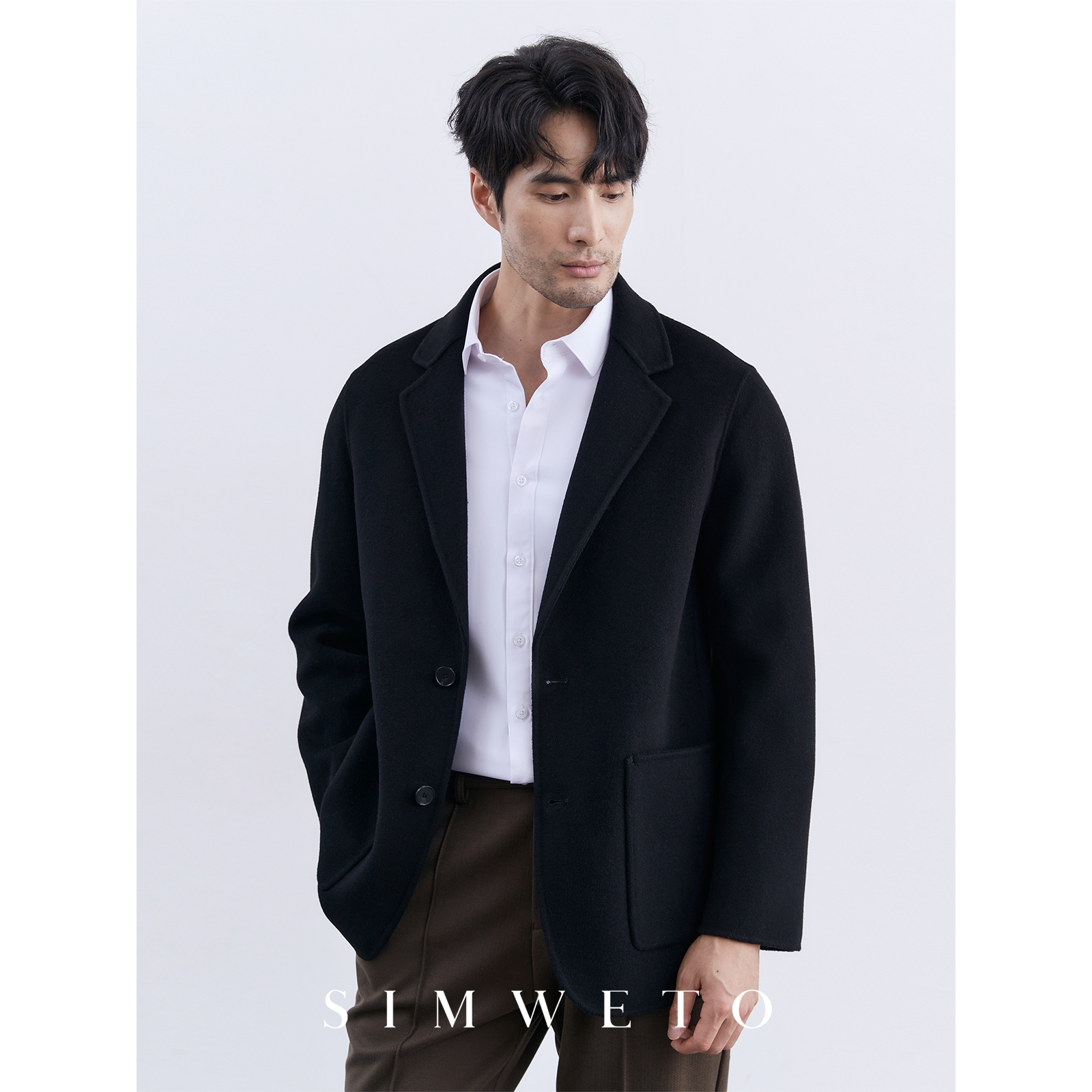 绵羊毛毛呢西装外套冬季