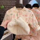 儿童校服神器棉袄内胆冬季 宝宝三层加厚棉衣男女童保暖外套棉服