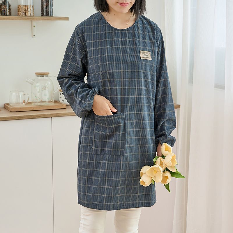 围裙家用厨房长袖罩衣女新款2024爆款餐饮专用工作服