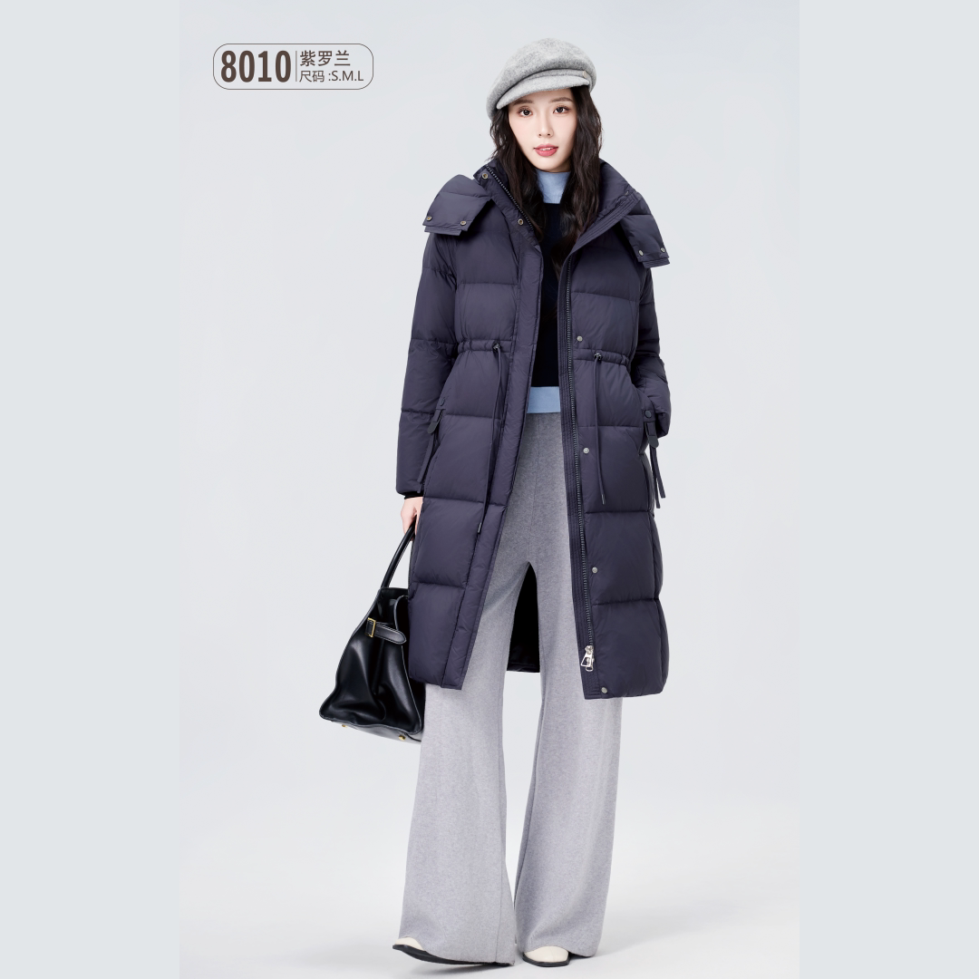 【羽绒翻新加工定制】羽绒服九成品女中长款面包服宽松加厚半成品