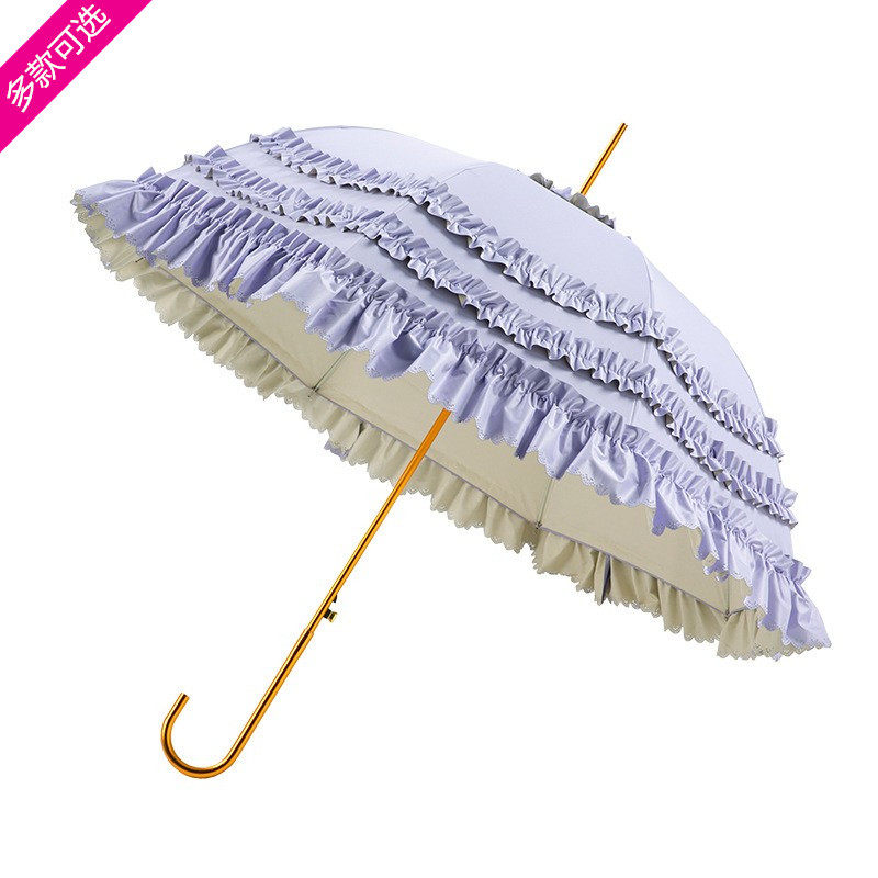 复古日系lo伞洛丽塔loilta花嫁晴雨伞少女心公主伞蕾丝边拱形洋伞