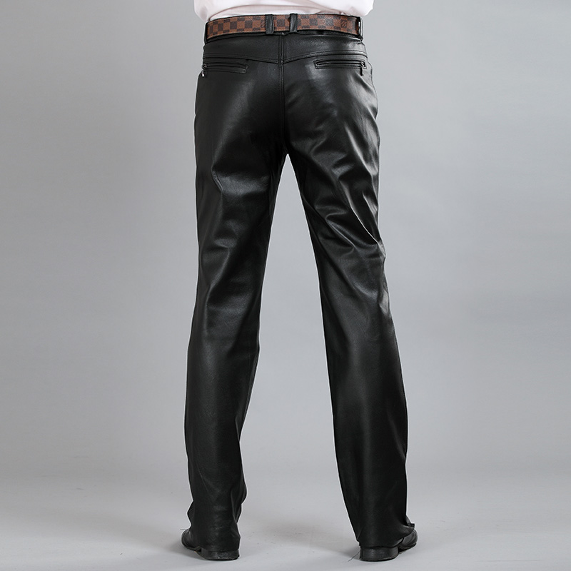 Pantalon cuir homme droit peau de chèvre pour automne - Ref 1494707 Image 2