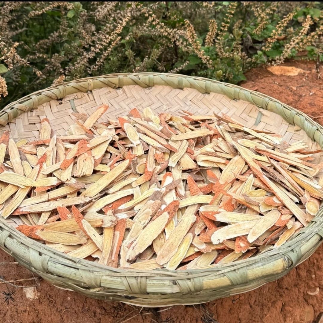 云南红皮黄芪 红黄芪片 云南红芪真货图片
