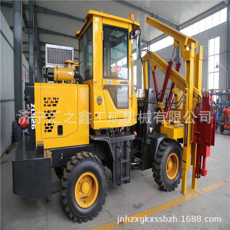 装载机式护栏打桩机BF926护栏打桩机490柴油发动机