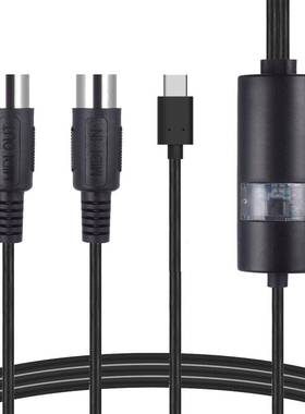 五针5针MIDI转USB-CType-C线转MIDI线安卓苹果电脑线MacBook