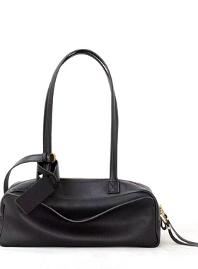 爆款小众极简时尚百搭大容量carrie保龄球通勤旅行包单肩斜挎