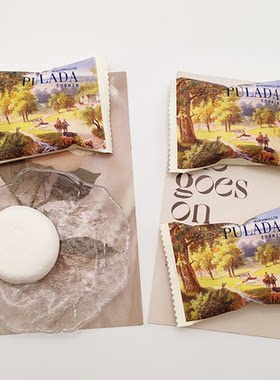 英国PULADA朴拉达圣塔菲夹心棉花糖油画风格喜糖结婚散装糖果零食