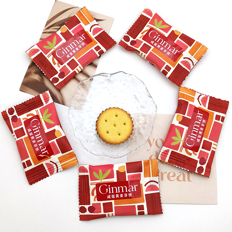 GINMAR金玛咸蛋黄麦芽饼干喜饼结婚订婚喜糖休闲零食饼干