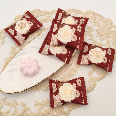 DIFFALL花开喜事棉花糖喜糖结婚高颜值伴手礼散装休闲零食批发