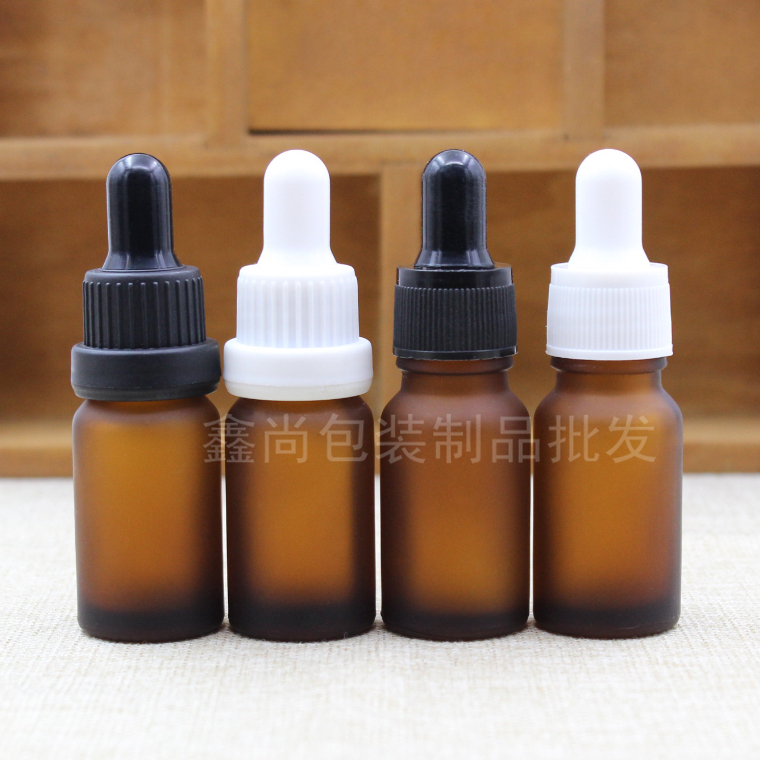 10ml茶色磨砂玻璃精油瓶精油调配