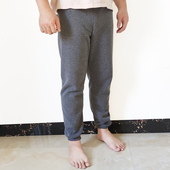 男士 束脚缩脚居家长裤 保暖睡裤 春秋冬季 薄绒款 家居裤 男人家居秋裤