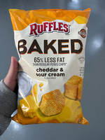 American original imported RUFFLES, original cut snacks, potato chips, casual snacks, wavy chili flavor, Mexican flavor thumbnail 4
