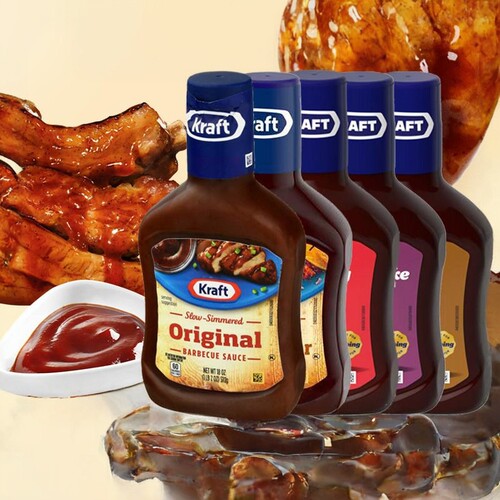 美国原装进口卡夫KRAFT烟熏烧烤调味酱烤肉腌料SMOKE BARBECU瓶装