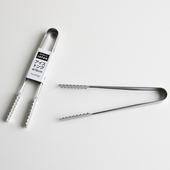 日本ECHO 烧烤烤肉迷你小号烧烤夹食品夹子不锈钢锯齿状料理夹子