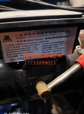 上海龙钰奥的斯电扶梯配件LYBM234J3HAA234W1/GSD100K抱闸制动器
