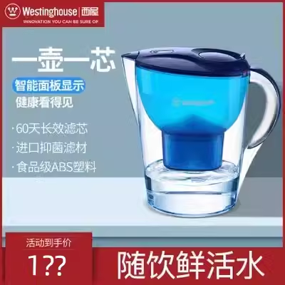 西屋WT-B02过滤水壶厨房净水杯自来水过滤芯净水器家用净水壶滤芯