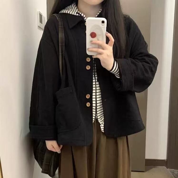 2025年新款初春休闲外套女日短外套