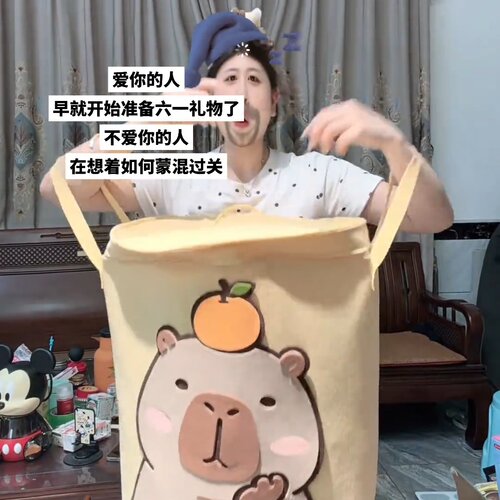 卡皮拉巨型大礼包六一礼物纺织有限公司玩具娃娃圆形储网红同款