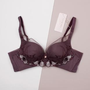 Triumph/黛安芬Florale醇静兰花大胸内衣女薄款收副乳文胸11-1884