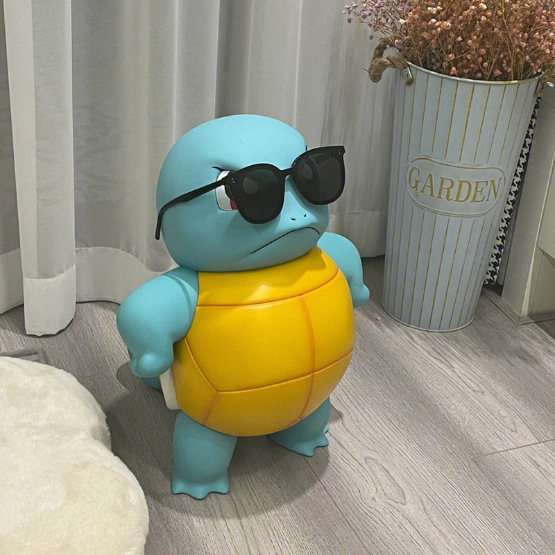 神奇宝贝正版手办摆件生气傲娇理直气壮杰尼龟玩偶动漫大公仔玩具