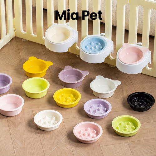 MiaPet悬挂宠物碗架防翻护颈