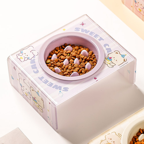 猫狗适用慢食碗Miapet宠物用品