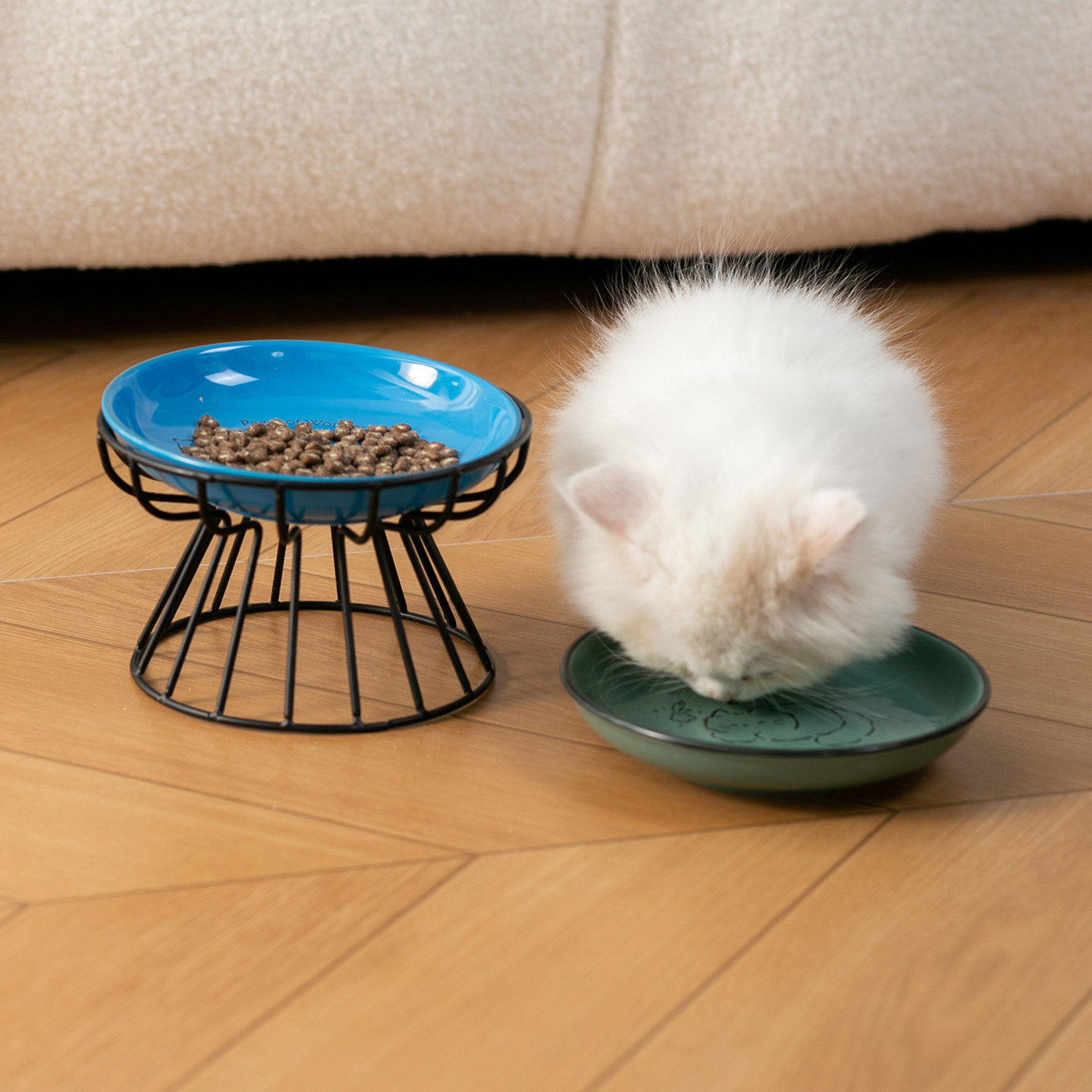 Miapet卡通猫系列陶瓷宠物碗图片
