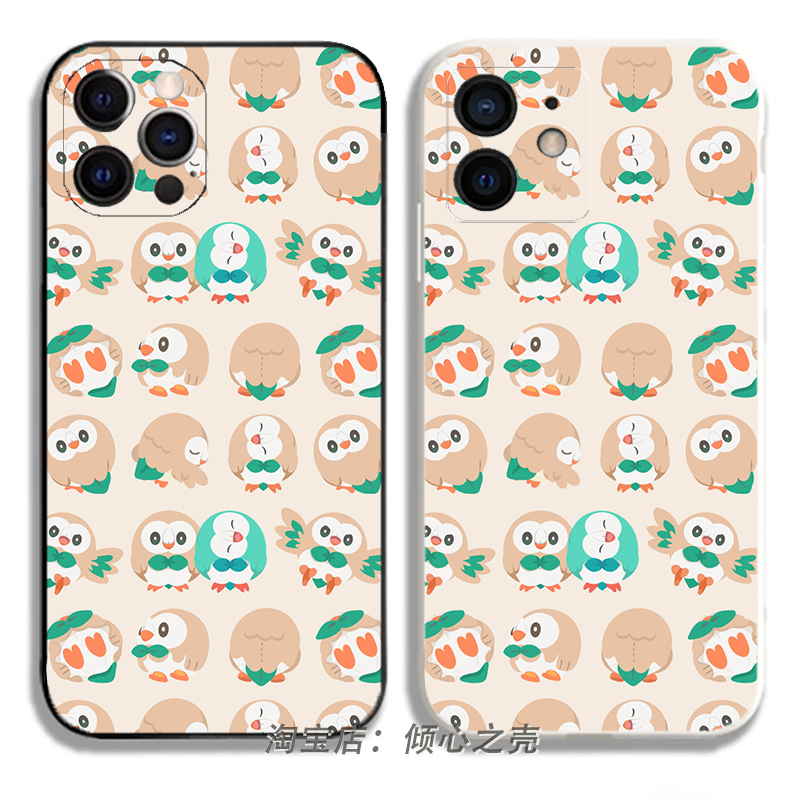 口袋妖怪木木枭鸟动漫周边16手机壳11适用于iPhone15promaxR苹果14小米13华为pura70荣耀X50红米OPPO三星VIVO