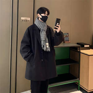 XZ413HW401-P130-2025秋装新款休闲潮流宽松高品质男士大衣外套图片